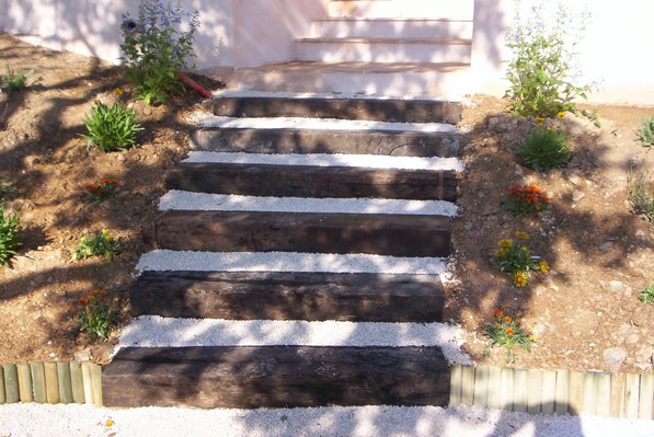 escalier en traverse